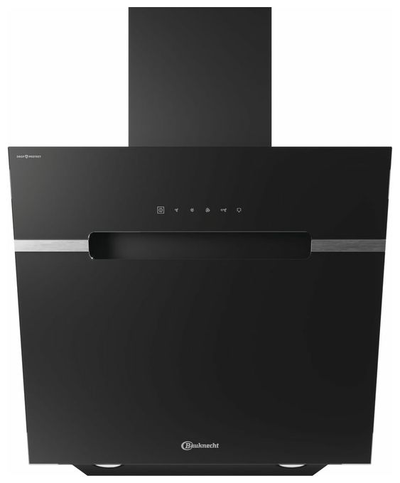 Abluft/Umluft Dunstabzugshaube/Esse Wand 60 cm (Schwarz) BHVS61FLTDPK 