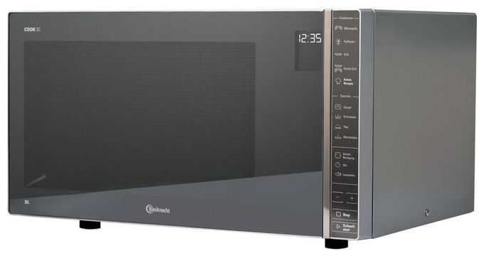 Standgeräte Solo 900 W Größe: groß 7 Stufen Dampfgaren Grill  MW304M (Grau, Spiegel) 
