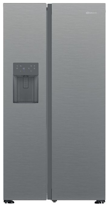Side-by-Side Kühl-/ Gefrierkombination 375 l / 203 l 269 kWh NoFrost 1790 mm x 910 mm  SBSIWD90 Pearl (Gebürsteter Stahl) 
