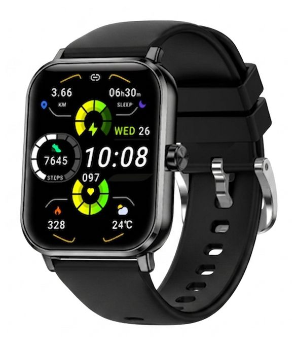Digital Smartwatch Rechteckig  103 (Schwarz) 