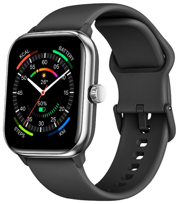 Smartwatch Rechteckig IP68  201 (Silber) 