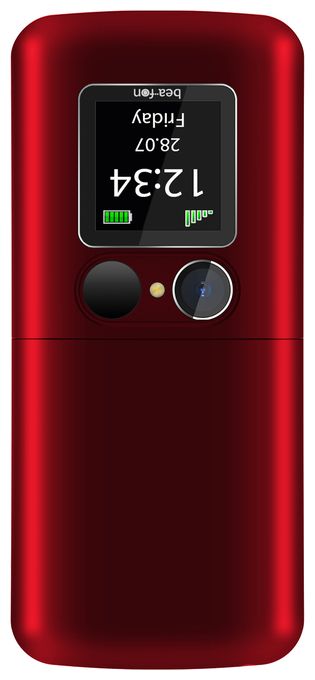 2G Smartphone 5,59 cm (2.2 Zoll) Single SIM  Fold 10 (Rot) 