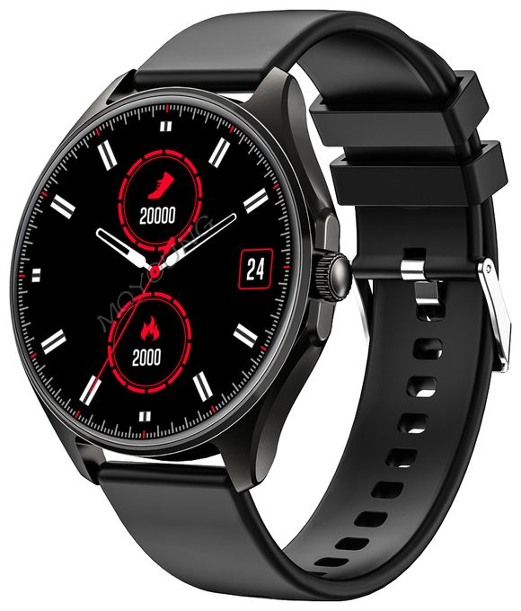 Smartwatch Rund IP67  402 (dunkel-metallic) 