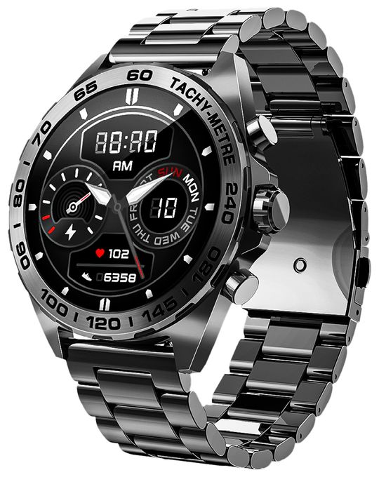 46.3 mm Smartwatch Rund IP67  501 (dunkel-metallic) 