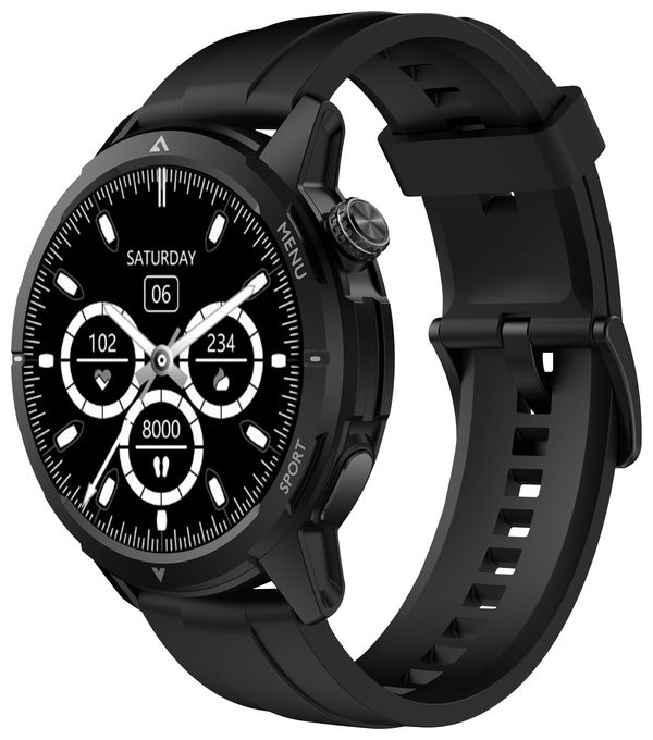 Digital Smartwatch Rund IP68  601 (Schwarz) 