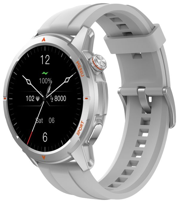 Digital Smartwatch Rund IP68  601 (Silber) 