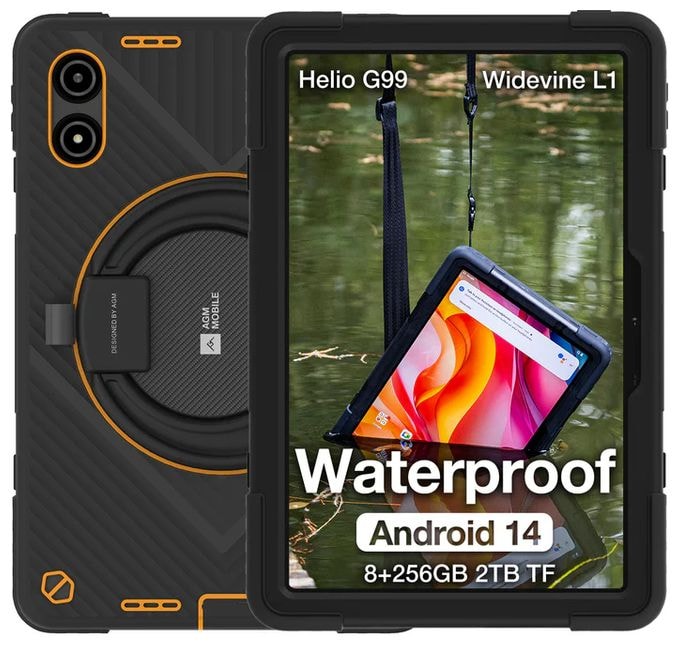 256 GB 4G Tablet 27,8 cm (10.9 Zoll) 2,0 GHz Android 50 MP  AGM Pad P2 Active (Grau) 