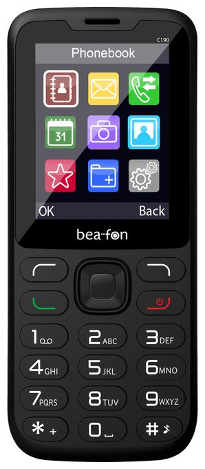4G Smartphone 6,2 cm (2.44") Dual Sim  C190 (Schwarz) 