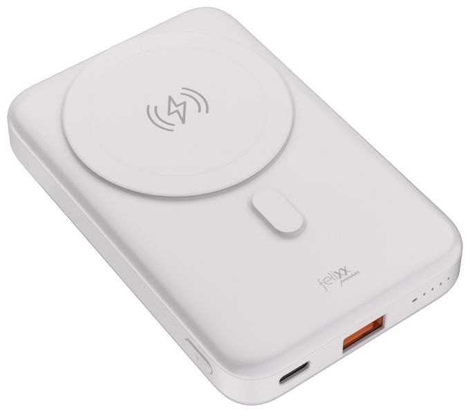 10000 mAh Powerbank  felixx Magnetic (Weiß) 