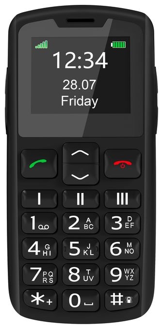 2G Smartphone 4,5 cm (1.77 Zoll) Single SIM  SL230 (Schwarz) 