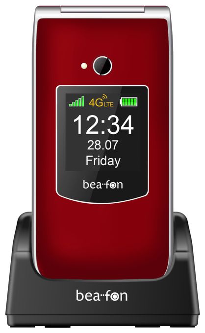 4G Smartphone 6,1 cm (2.4 Zoll 1,3 MP Single SIM  SL605 (Schwarz, Rot) 