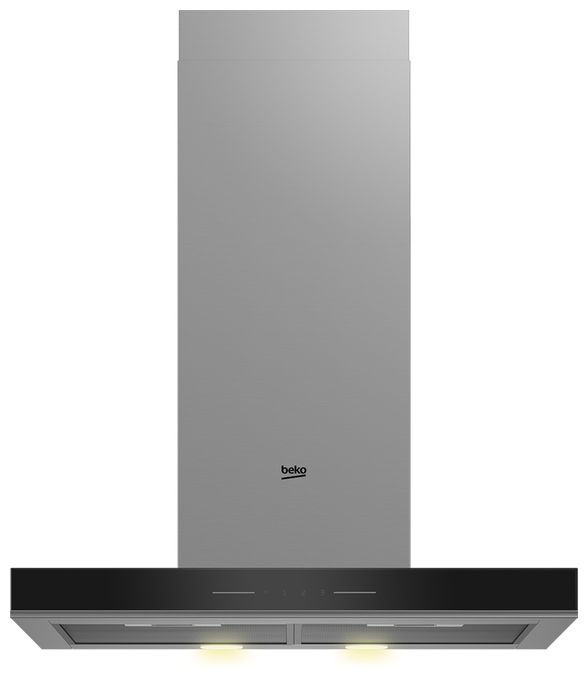 Abluft/Umluft Dunstabzugshaube/Esse Wand 60 cm (Schwarz, Edelstahl) BHCB63640BH 
