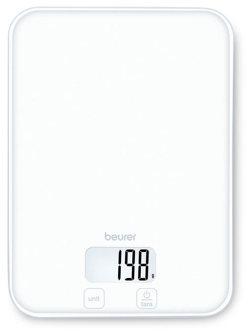 Elektronische Küchenwaage bis 5 kg Genauigkeit 1 g  KS19 Pure White (Weiß) 
