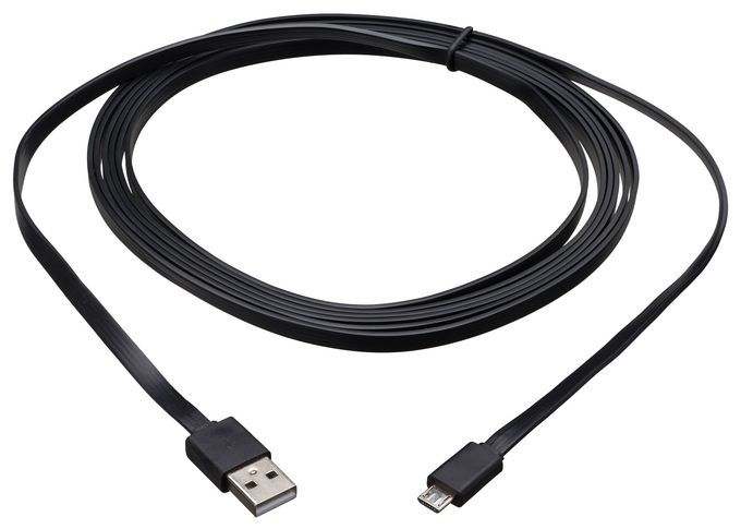 Stecker USB A auf Micro-USB B 3 m  PS4 Cable (Schwarz) 