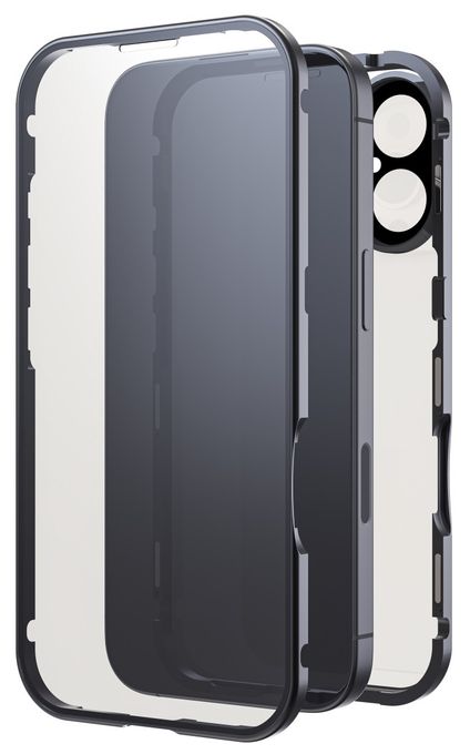 Cover für Apple iPhone 16  360° Glass (Schwarz) 