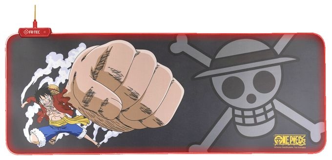 Mauspad (Schwarz, Grau, Rot, Gelb) One Piece 