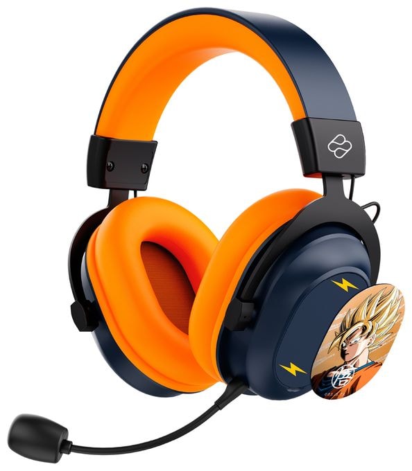 Over Ear Bluetooth Kopfhörer kabelgebunden&kabellos USB Typ-C (Schwarz, Grau, Orange) Wireless Gaming Headset Dragon Ball Z 