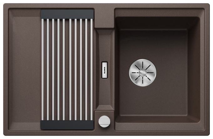 Silgranit 1 Becken  ADIRA 45 S Einbauspüle für 45 cm Unterschrank (Braun) 