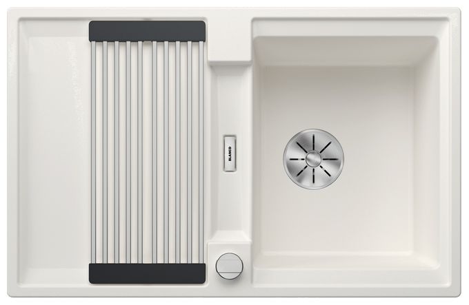 Silgranit 1 Becken  ADIRA 45 S Einbauspüle für 45 cm Unterschrank (Weiß) 