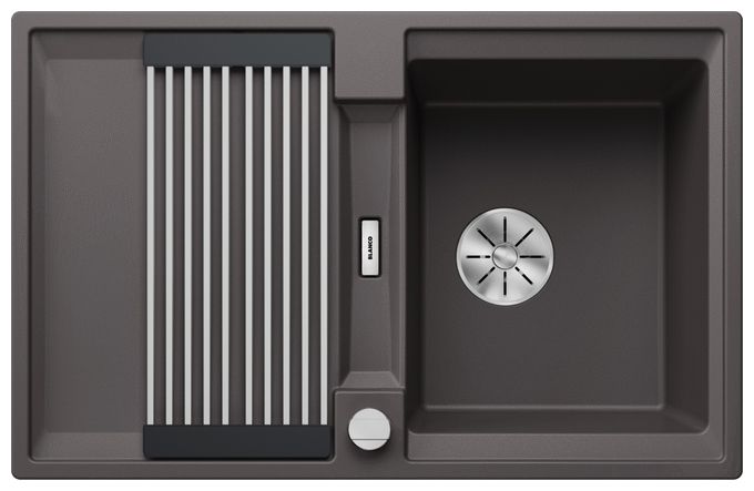 Silgranit 1 Becken  ADIRA 45 S Einbauspüle für 45 cm Unterschrank (Grau) 