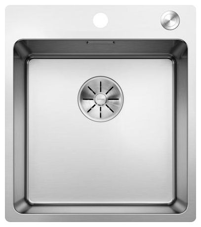 Edelstahl 1 Becken  ANDANO 400-IF/A Flächenbündige Spüle für 45 cm Unterschrank (Edelstahl) 