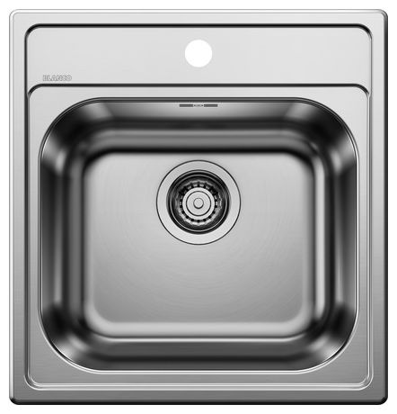 Edelstahl 1 Becken  BLANCODANA 45 Einbauspüle für 45 cm Unterschrank (Edelstahl) 