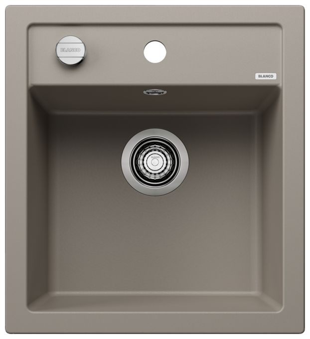 Silgranit 1 Becken  DALAGO 45 Einbauspüle für 45 cm Unterschrank (Grau) 