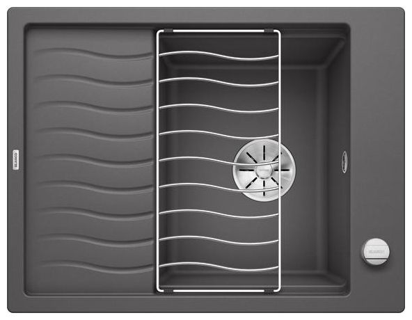 Silgranit 1 Becken  ELON 45 S Einbauspüle für 45 cm Unterschrank (Grau) 