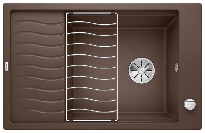Silgranit 1 Becken  ELON XL 6 S Einbauspüle für 60 cm Unterschrank (Braun) 