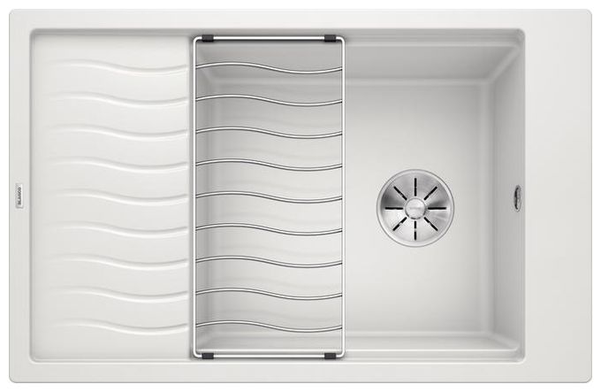 Silgranit 1 Becken  ELON XL 6 S Einbauspüle für 60 cm Unterschrank (Weiß) 