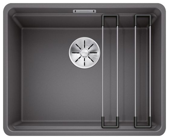 Silgranit 1 Becken  ETAGON 500-F Flächenbündige Spüle für 60 cm Unterschrank (Grau) 