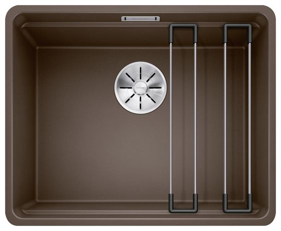 Silgranit 1 Becken  ETAGON 500-F Flächenbündige Spüle für 60 cm Unterschrank (Braun) 