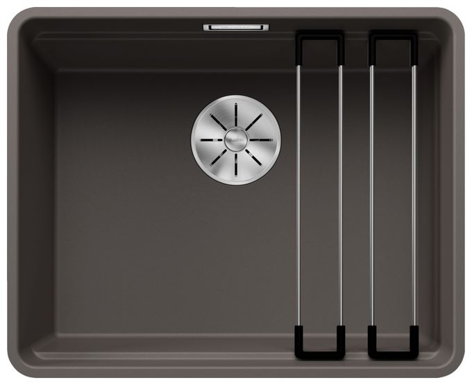 Silgranit 1 Becken  ETAGON 500-F Flächenbündige Spüle für 60 cm Unterschrank (Grau) 