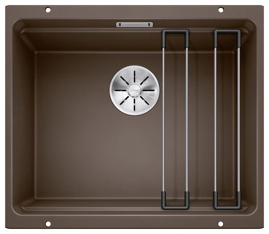 Silgranit 1 Becken  ETAGON 500-U Unterbauspüle für 60 cm Unterschrank (Braun) 