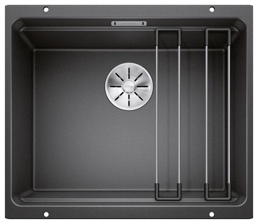 Silgranit 1 Becken  ETAGON 500-U Unterbauspüle für 60 cm Unterschrank (Anthrazit) 