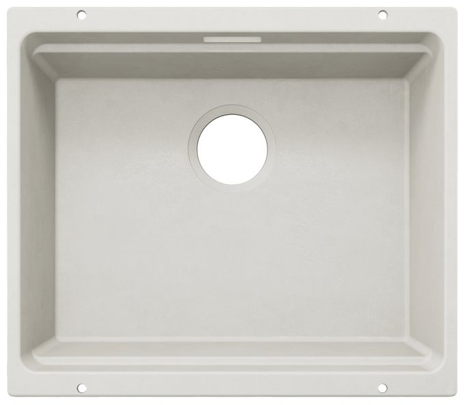 Silgranit 1 Becken  ETAGON 500-U Unterbauspüle für 60 cm Unterschrank (Weiß) 