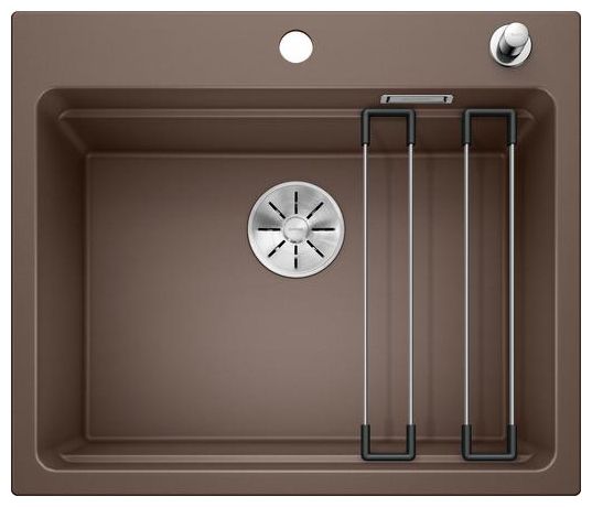 Silgranit 1 Becken  ETAGON 6 Einbauspüle für 60 cm Unterschrank (Braun) 