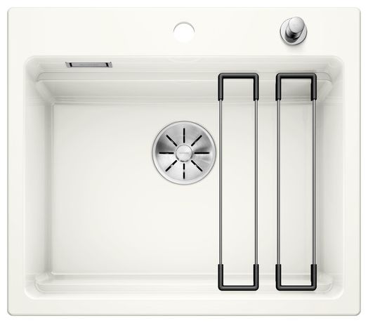 Keramik 1 Becken  ETAGON 6 Einbauspüle für 60 cm Unterschrank (Weiß) 