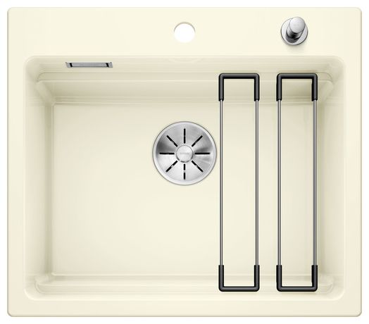 Keramik 1 Becken  ETAGON 6 Einbauspüle für 60 cm Unterschrank (Beige) 