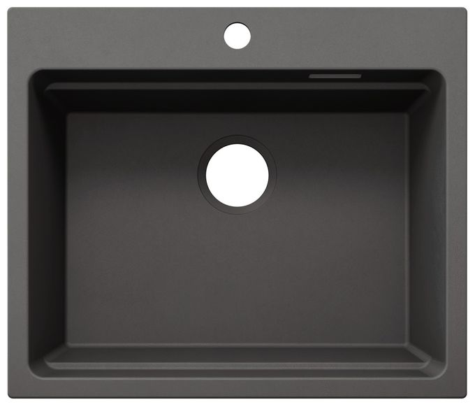 Silgranit 1 Becken  ETAGON 6 Einbauspüle für 60 cm Unterschrank (Grau) 