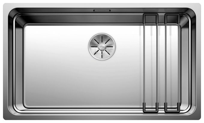 ETAGON 700-U, Edelstahl Seidenglanz, ohne Ablauffernbedienung, mit Zubehör, keine Beckenlage, 800 mm Untermaß 