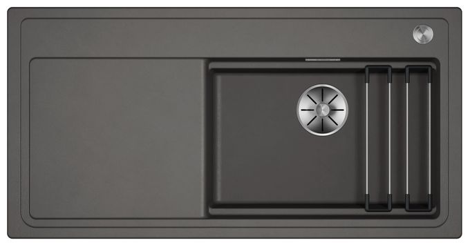 Silgranit 1 Becken  ETAGON XL 6 S Einbauspüle für 60 cm Unterschrank (Grau) 