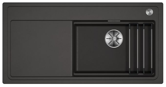 Silgranit 1 Becken  ETAGON XL 6 S Einbauspüle für 60 cm Unterschrank (Grau) 