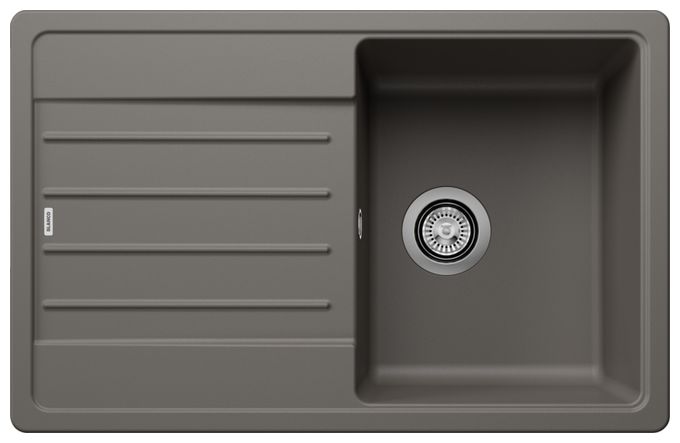 Silgranit 1 Becken  LEGRA 45 S Einbauspüle für 45 cm Unterschrank (Grau) 