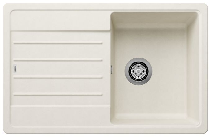 Silgranit 1 Becken  LEGRA 45 S Einbauspüle für 45 cm Unterschrank (Weiß) 