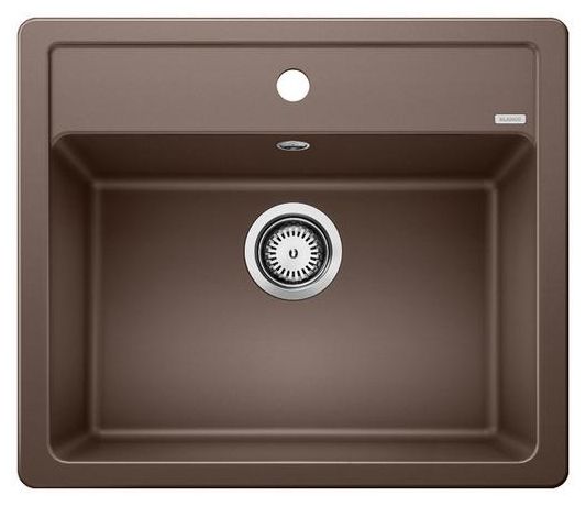 Silgranit 1 Becken  LEGRA 6 Einbauspüle für 60 cm Unterschrank (Braun) 