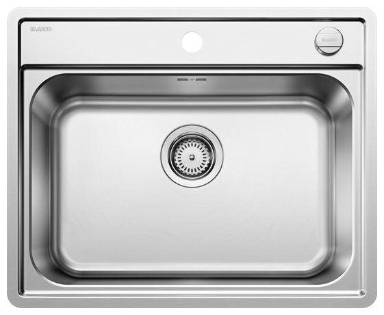 LEMIS 6-IF, Edelstahl Bürstfinish, mit Ablauffernbedienung, keine Beckenlage, 600 mm Untermaß 