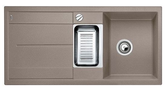 Silgranit 2 Becken  METRA 6 S Einbauspüle für 60 cm Unterschrank (Grau) 