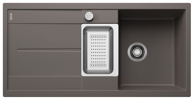 Silgranit 2 Becken  METRA 6 S Einbauspüle für 60 cm Unterschrank (Grau) 