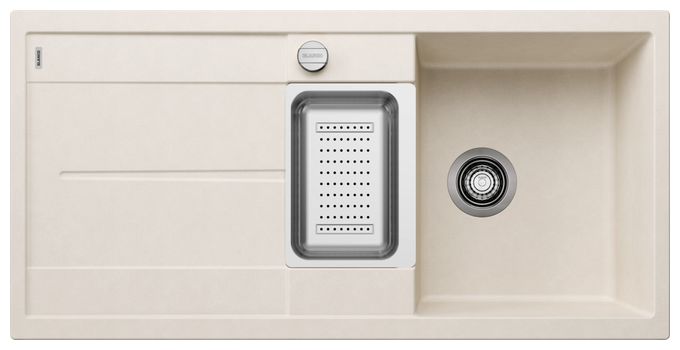 Silgranit 2 Becken  METRA 6 S Einbauspüle für 60 cm Unterschrank (Grau) 